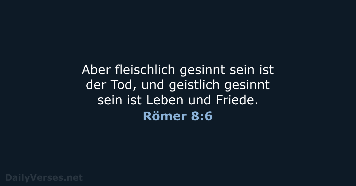 Römer 8:6 - LU12