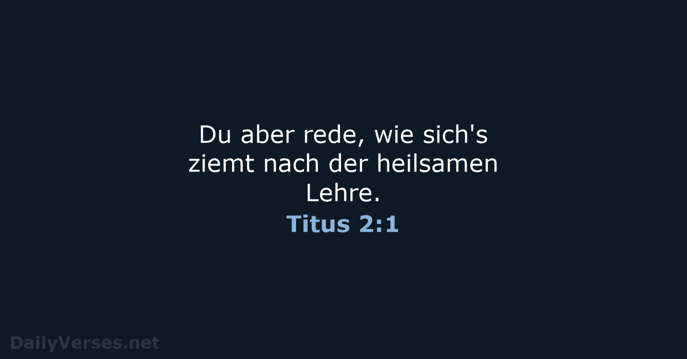 Titus 2:1 - LU12