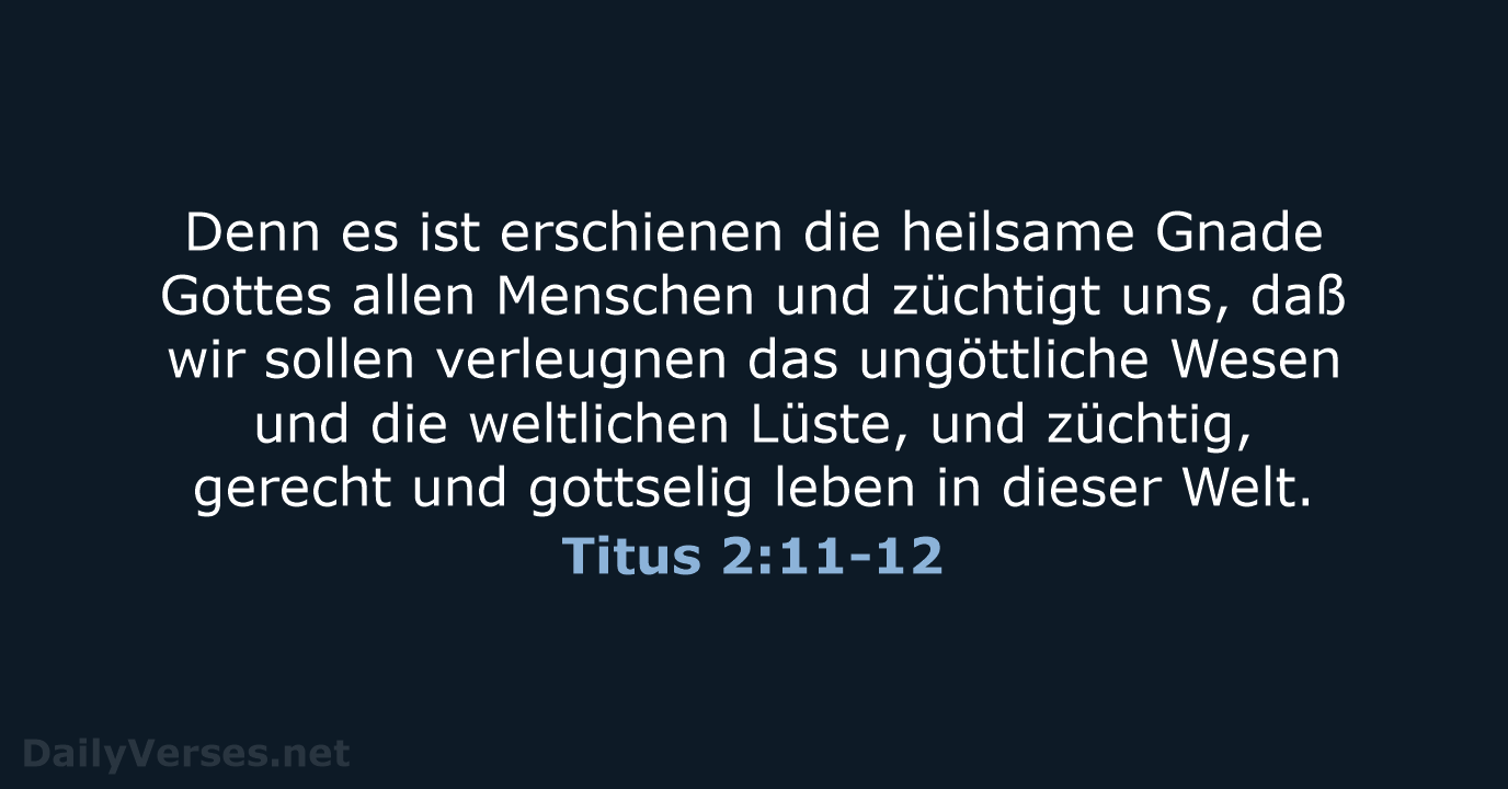 Titus 2:11-12 - LU12