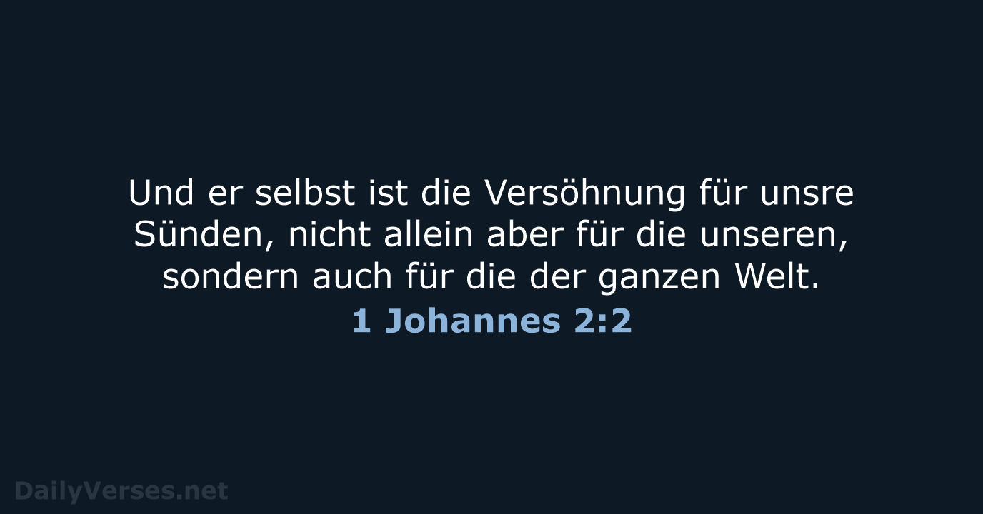 1 Johannes 2:2 - LUT