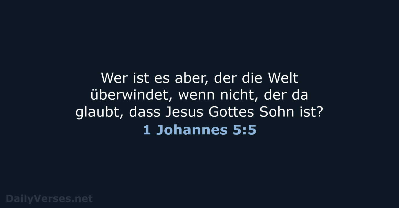 1 Johannes 5:5 - LUT