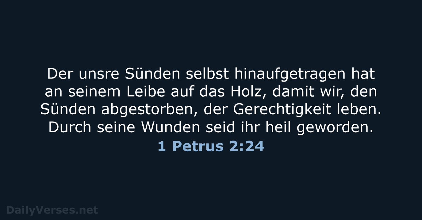 1 Petrus 2:24 - LUT