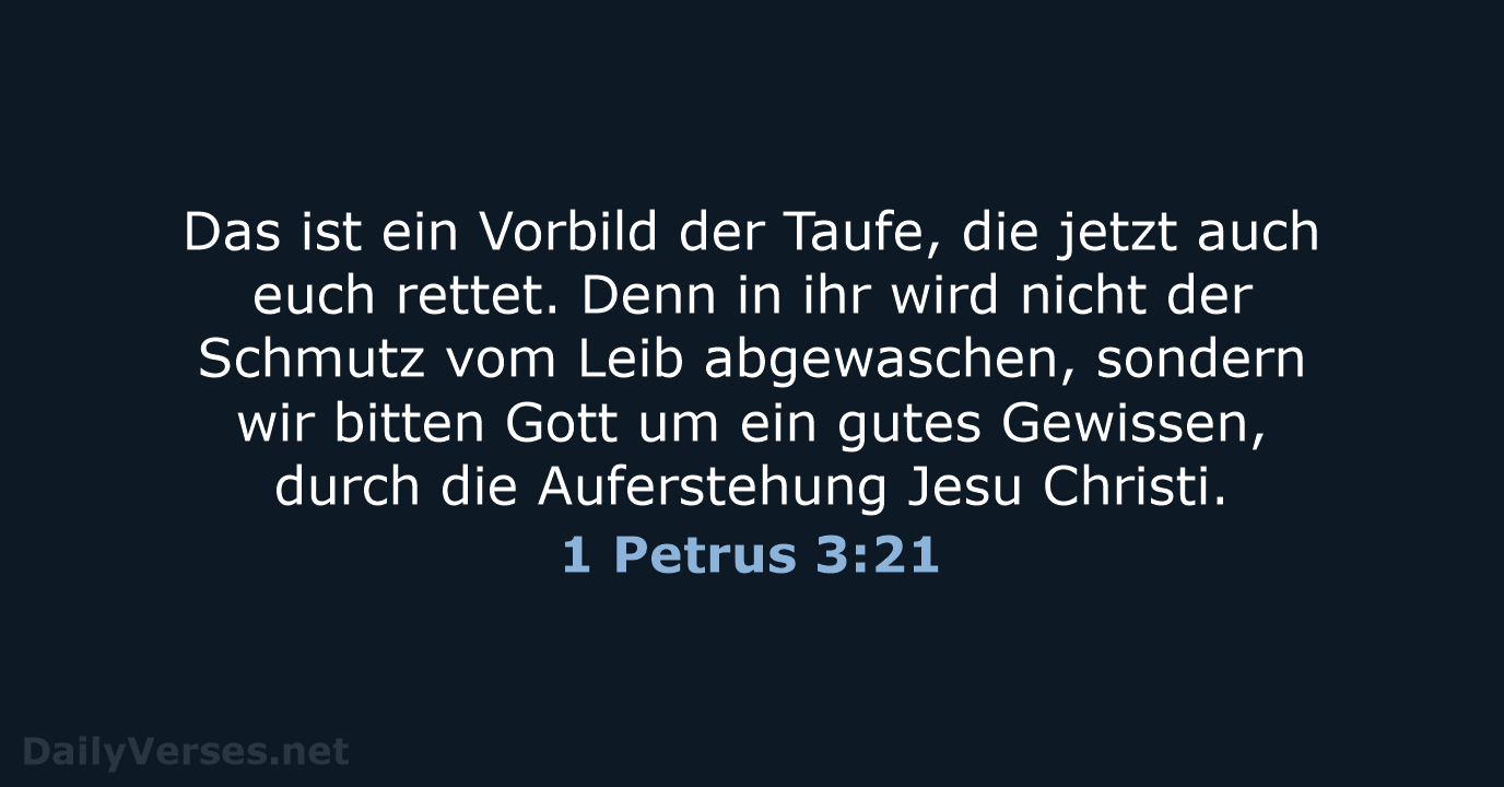 1 Petrus 3:21 - LUT