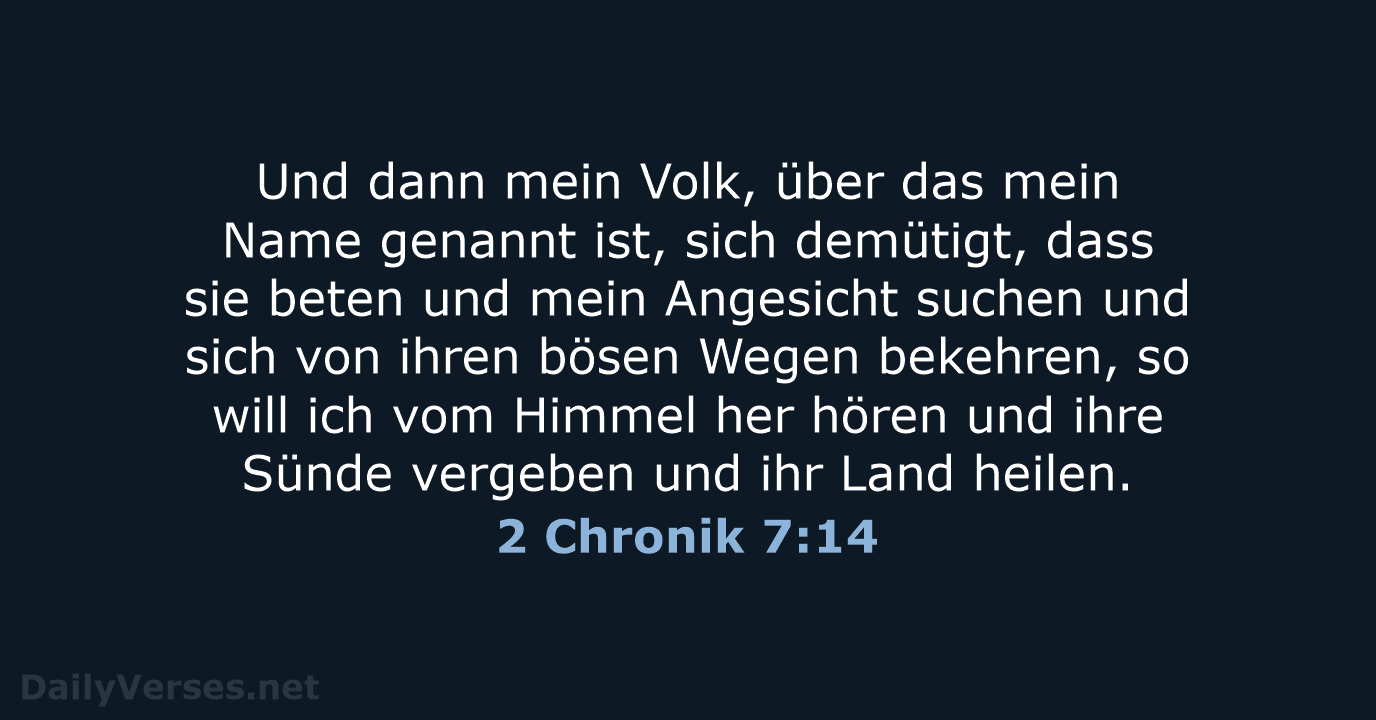 2 Chronik 7:14 - LUT
