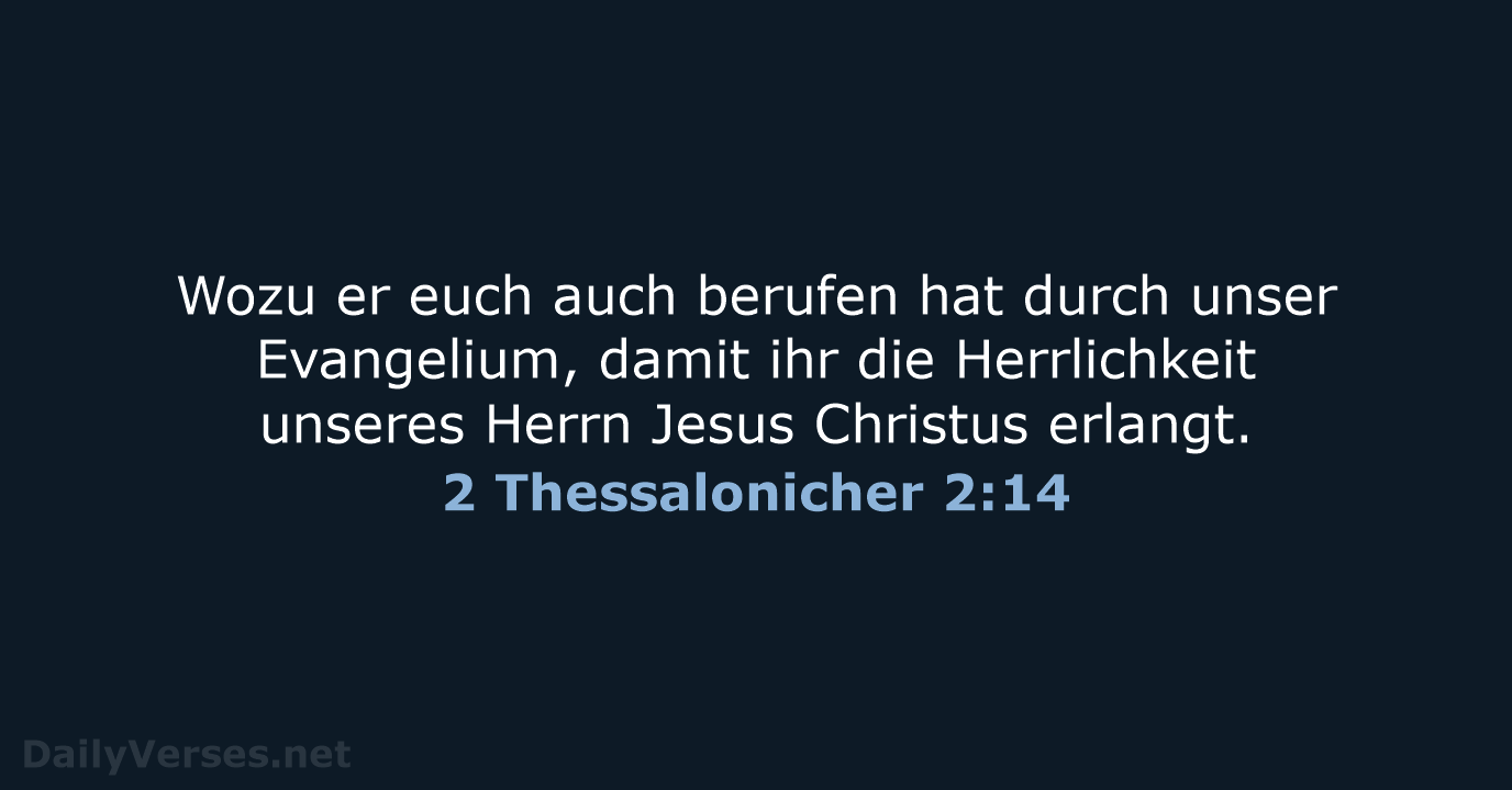 2 Thessalonicher 2:14 - LUT