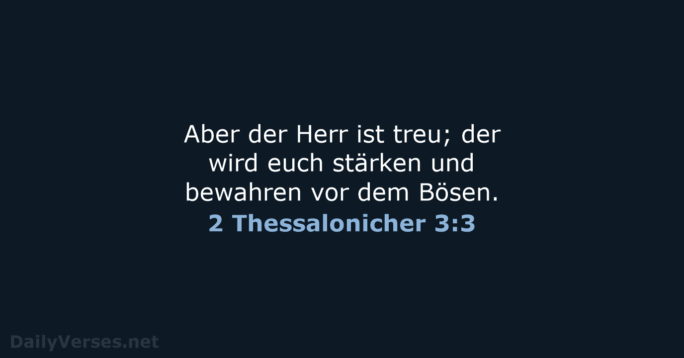 2 Thessalonicher 3:3 - LUT