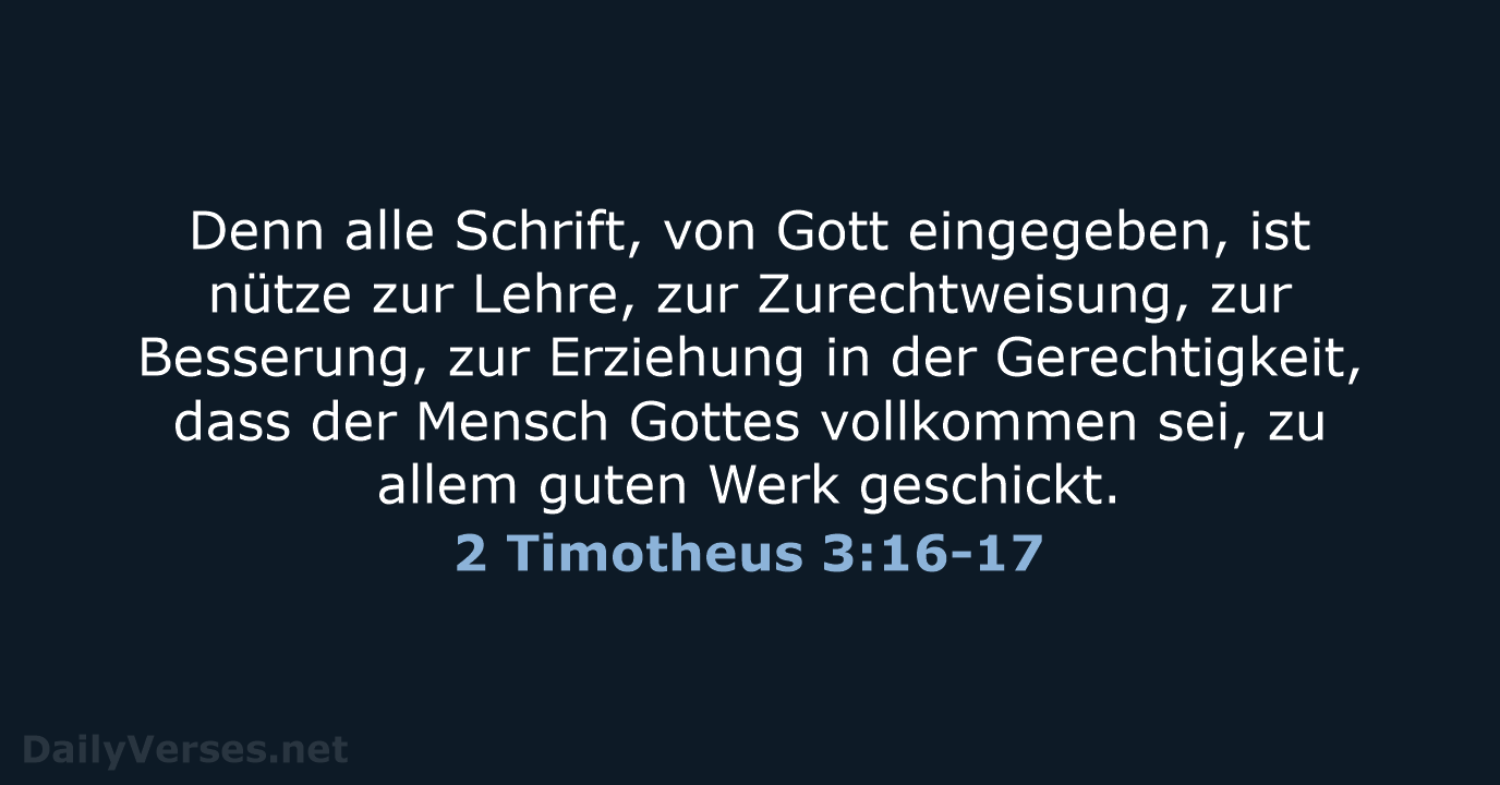 2 Timotheus 3:16-17 - LUT