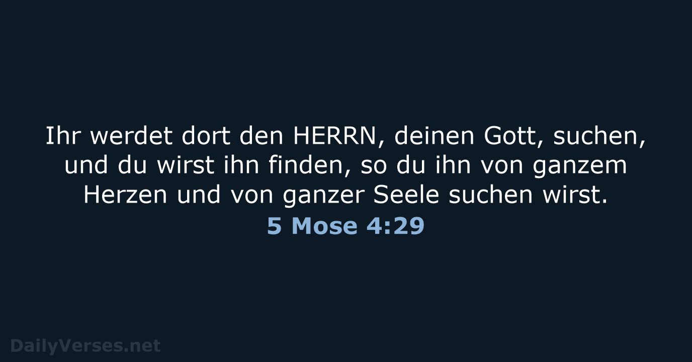 5 Mose 4:29 - LUT