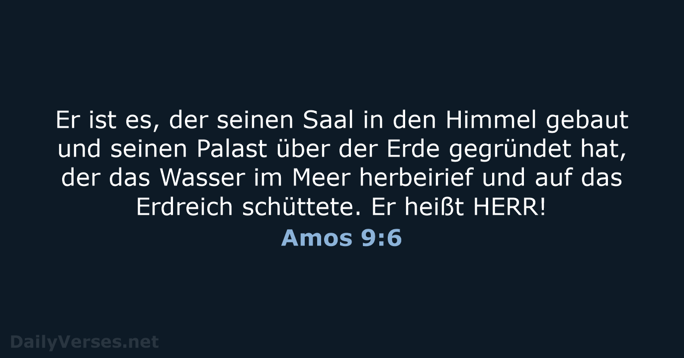 Amos 9:6 - LUT