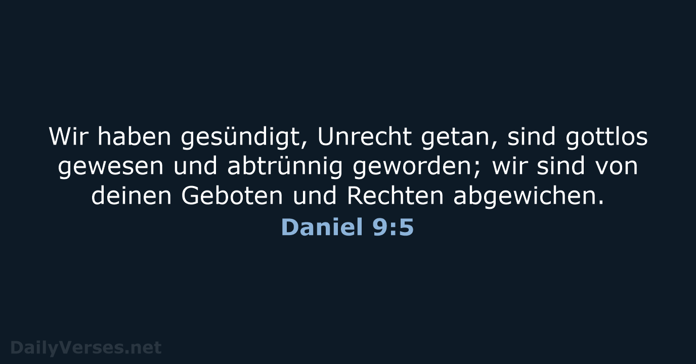 Daniel 9:5 - LUT