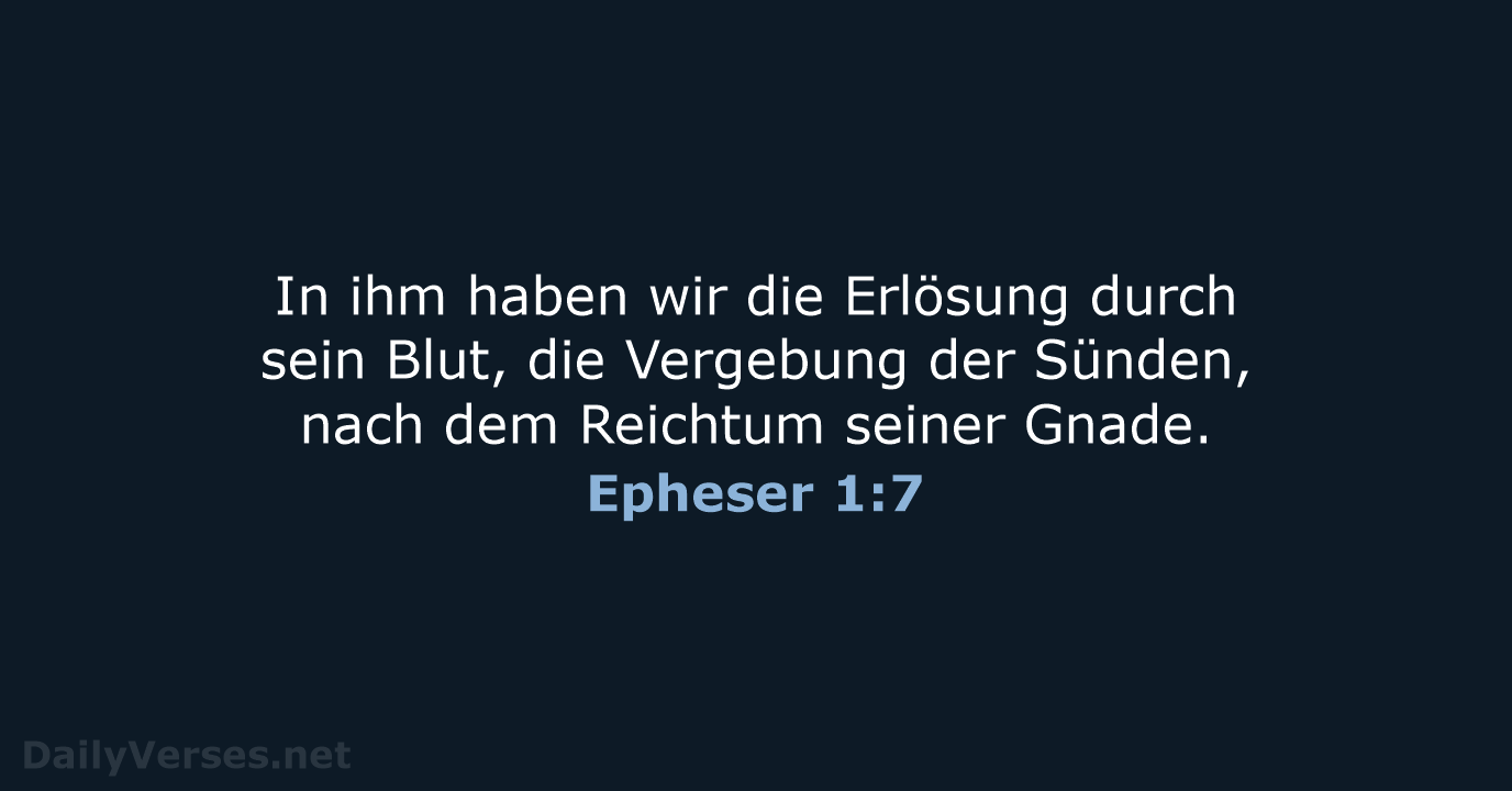 Epheser 1:7 - LUT