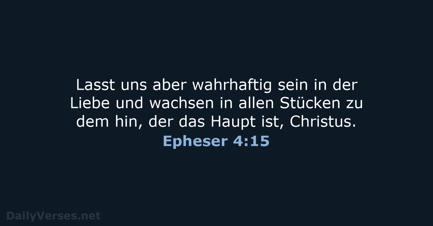 Epheser 4:15 - LUT