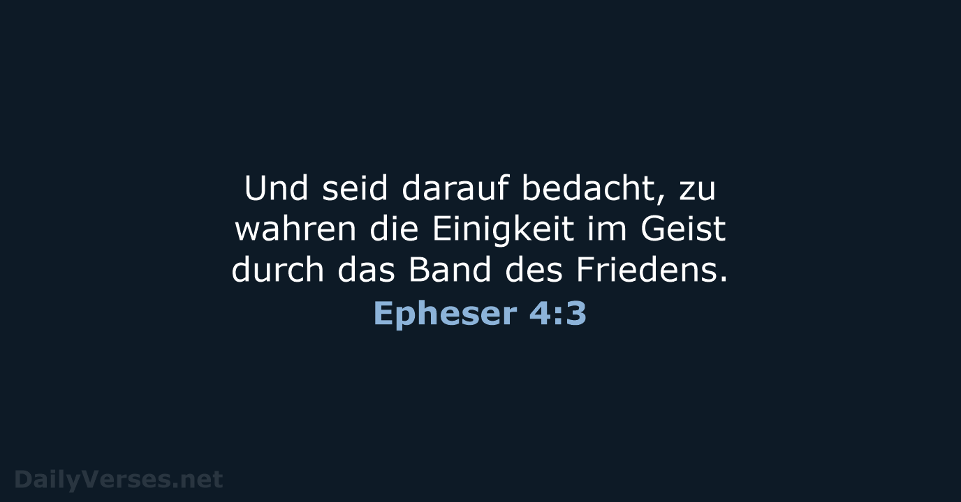 Epheser 4:3 - LUT