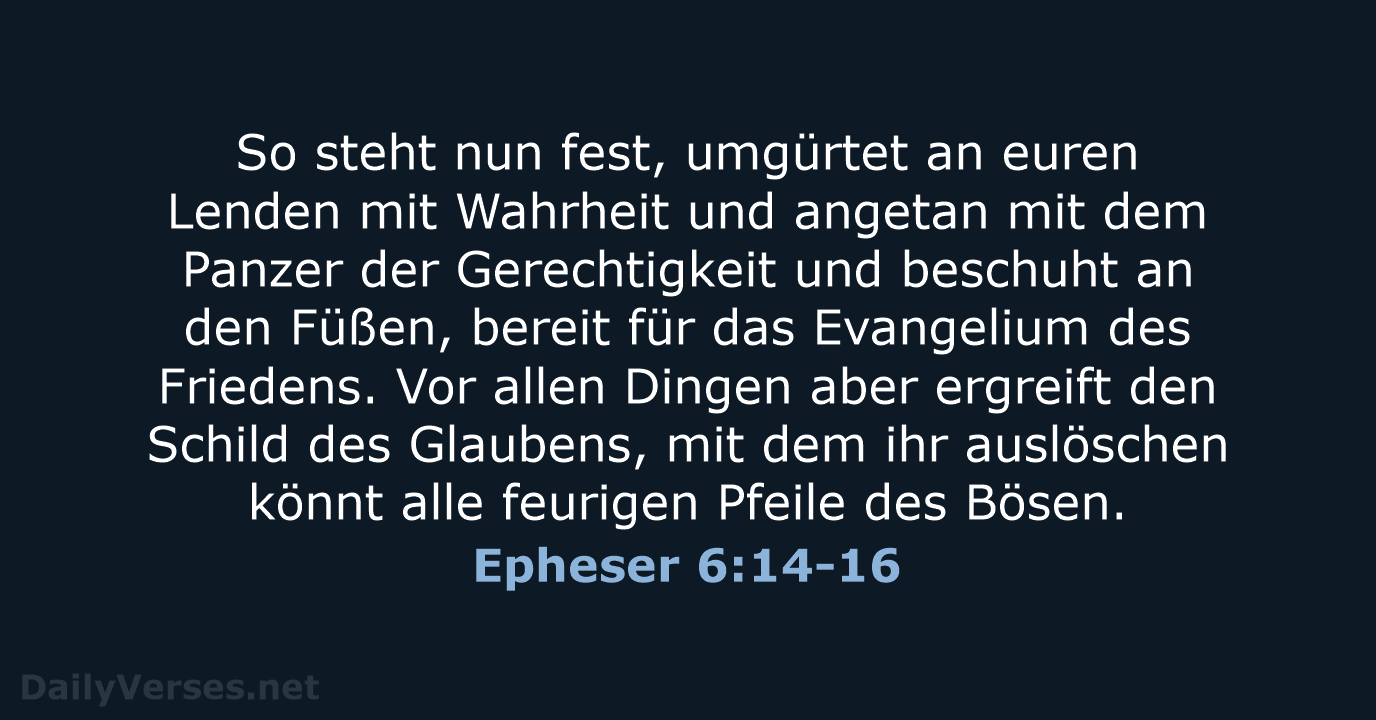 Epheser 6:14-16 - LUT