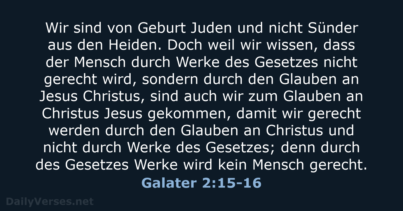 Galater 2:15-16 - LUT