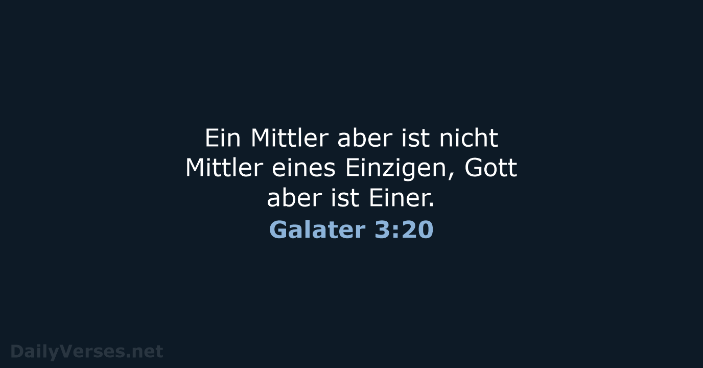 Galater 3:20 - LUT