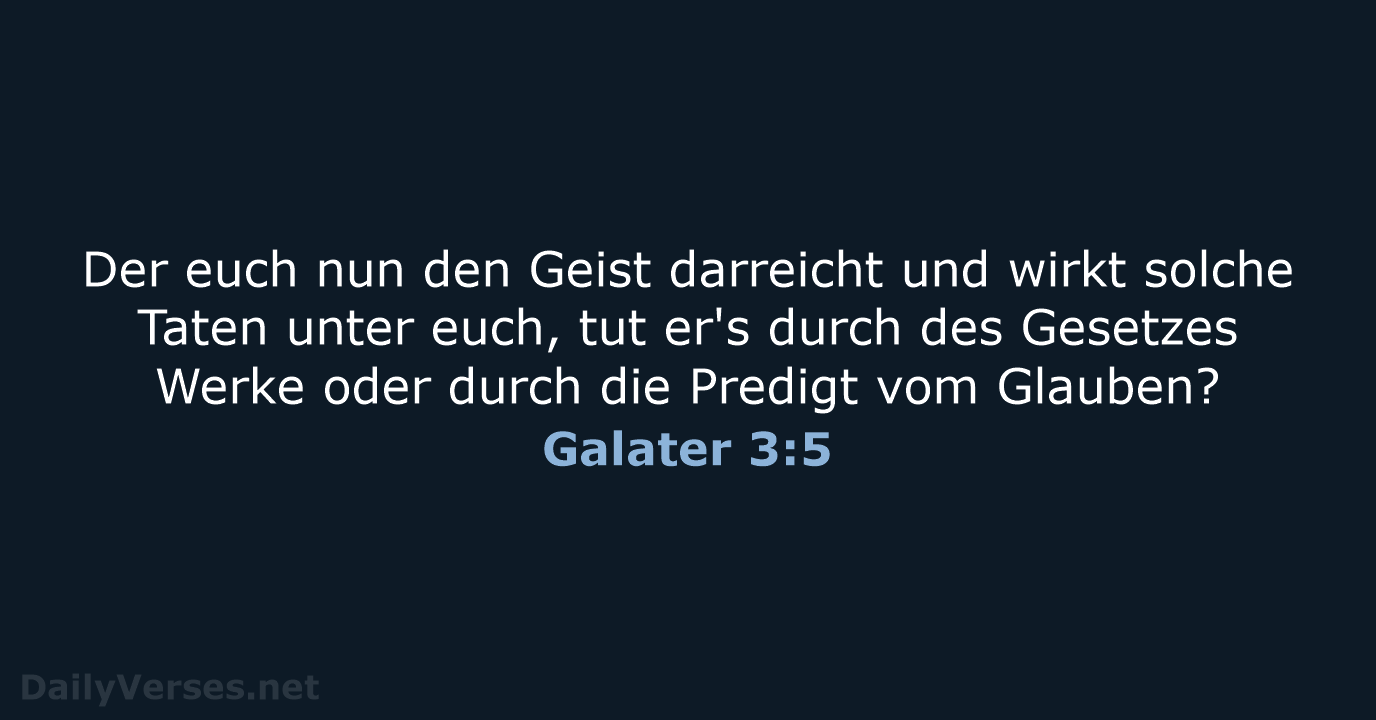 Galater 3:5 - LUT