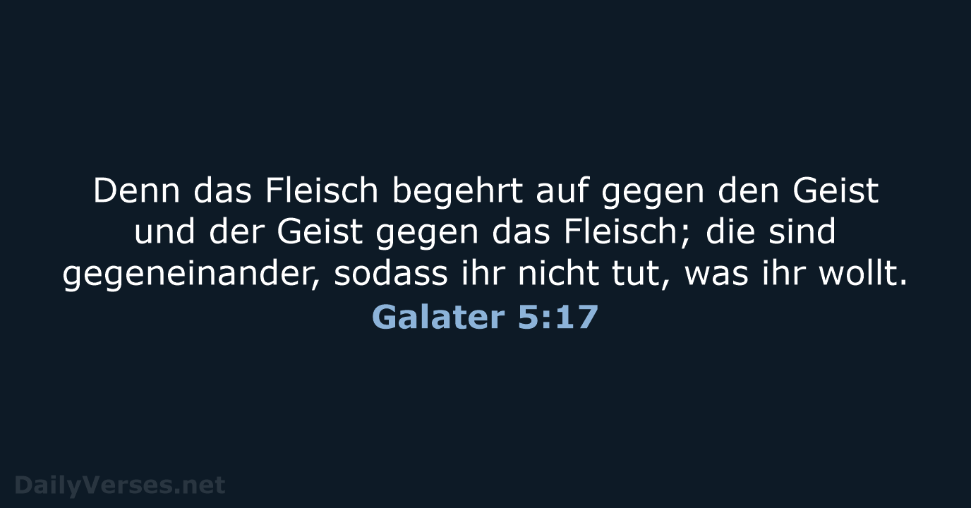 Galater 5:17 - LUT
