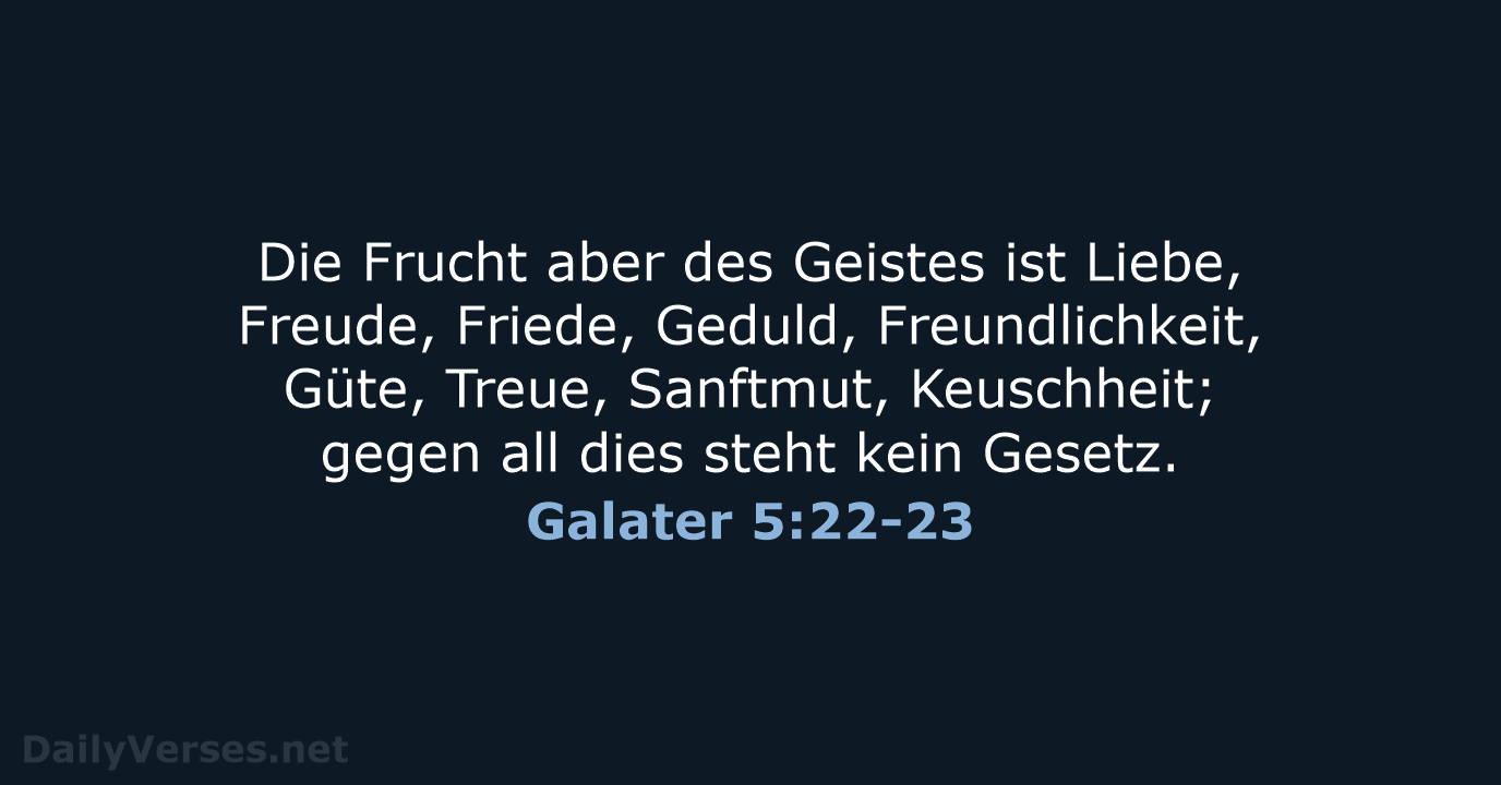 Galater 5:22-23 - LUT