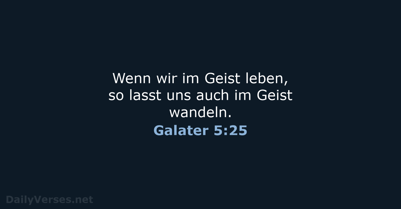 Galater 5:25 - LUT