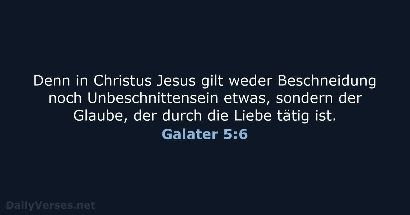 Galater 5:6 - LUT