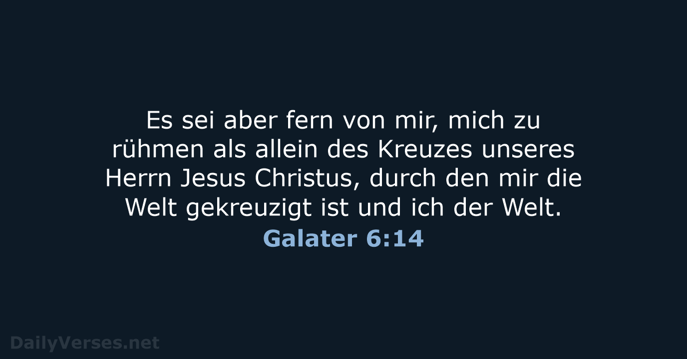 Galater 6:14 - LUT