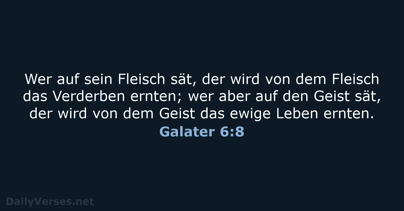 Galater 6:8 - LUT