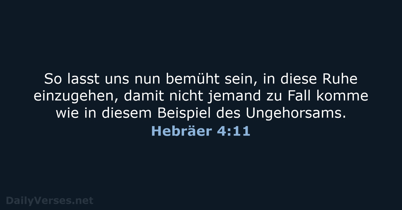 Hebräer 4:11 - LUT