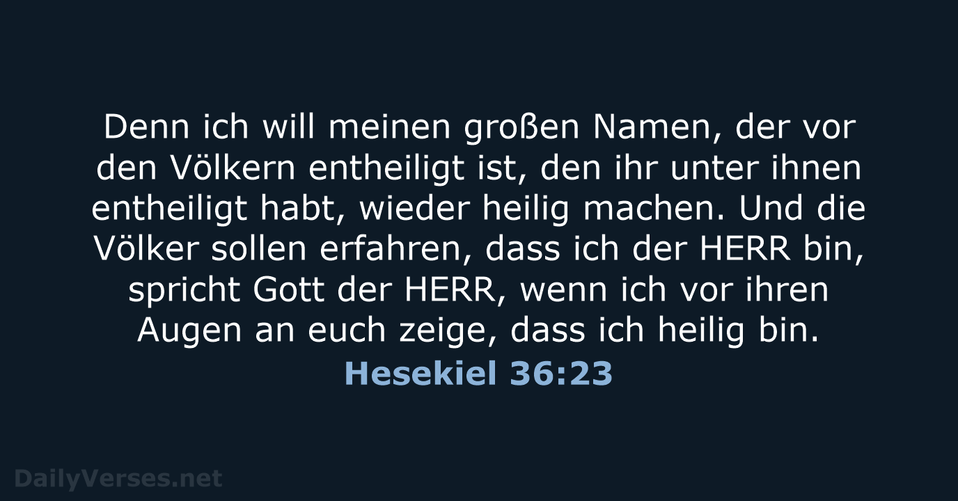 Hesekiel 36:23 - LUT