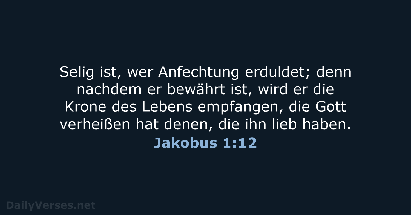 Jakobus 1:12 - LUT