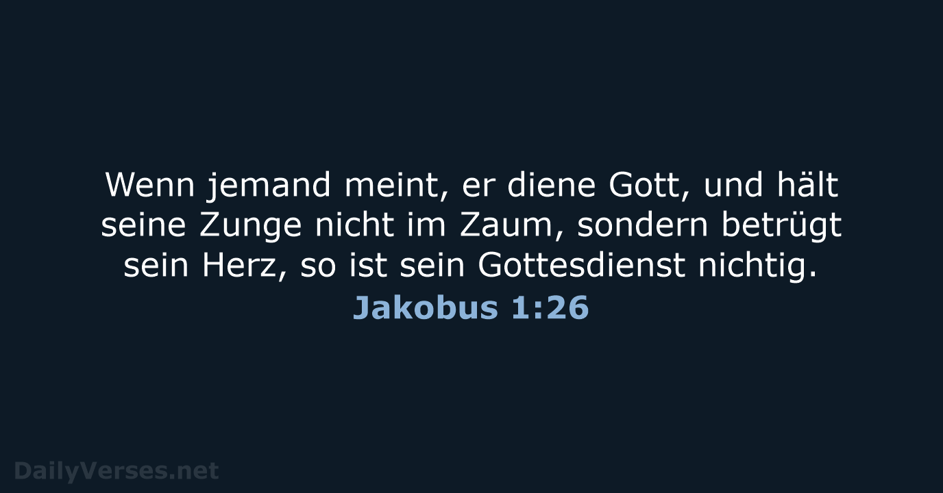 Jakobus 1:26 - LUT