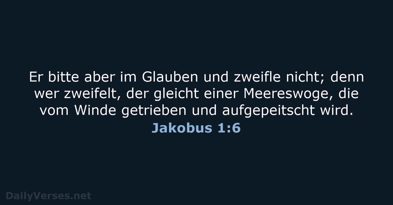 Jakobus 1:6 - LUT