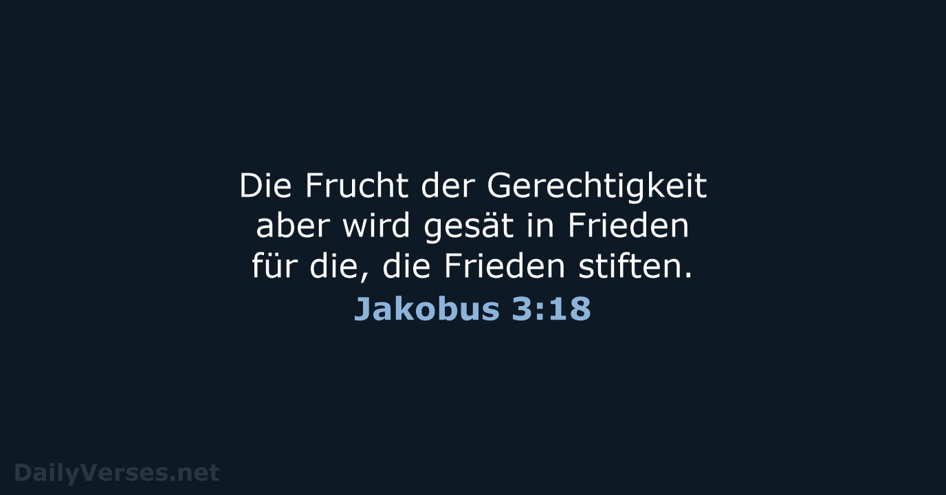 Jakobus 3:18 - LUT