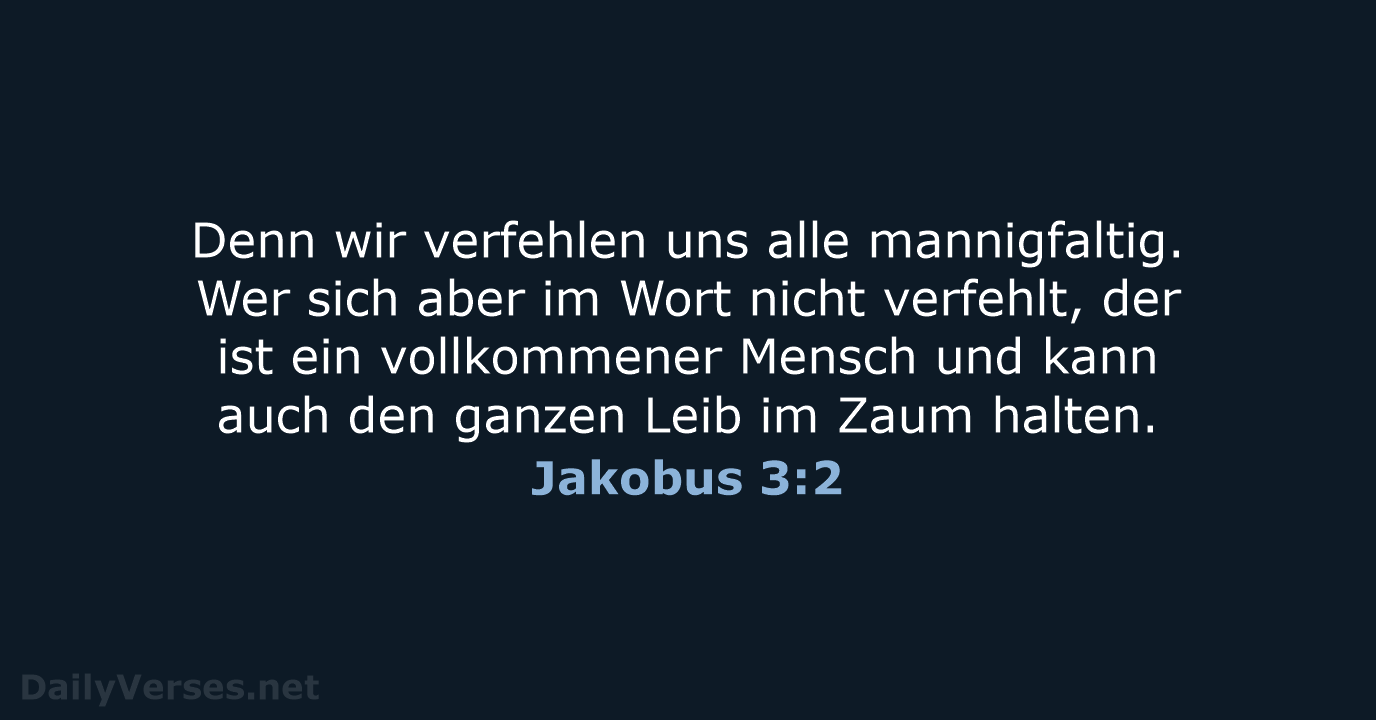Jakobus 3:2 - LUT