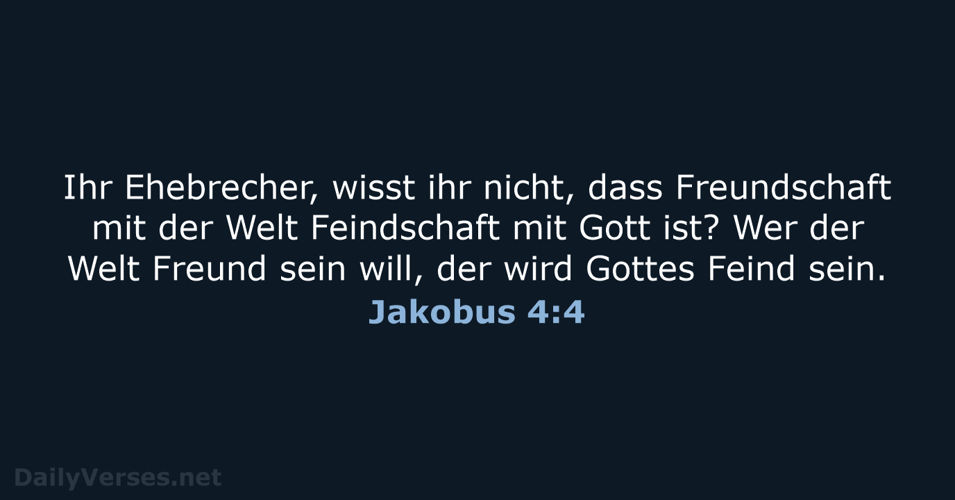 Jakobus 4:4 - LUT