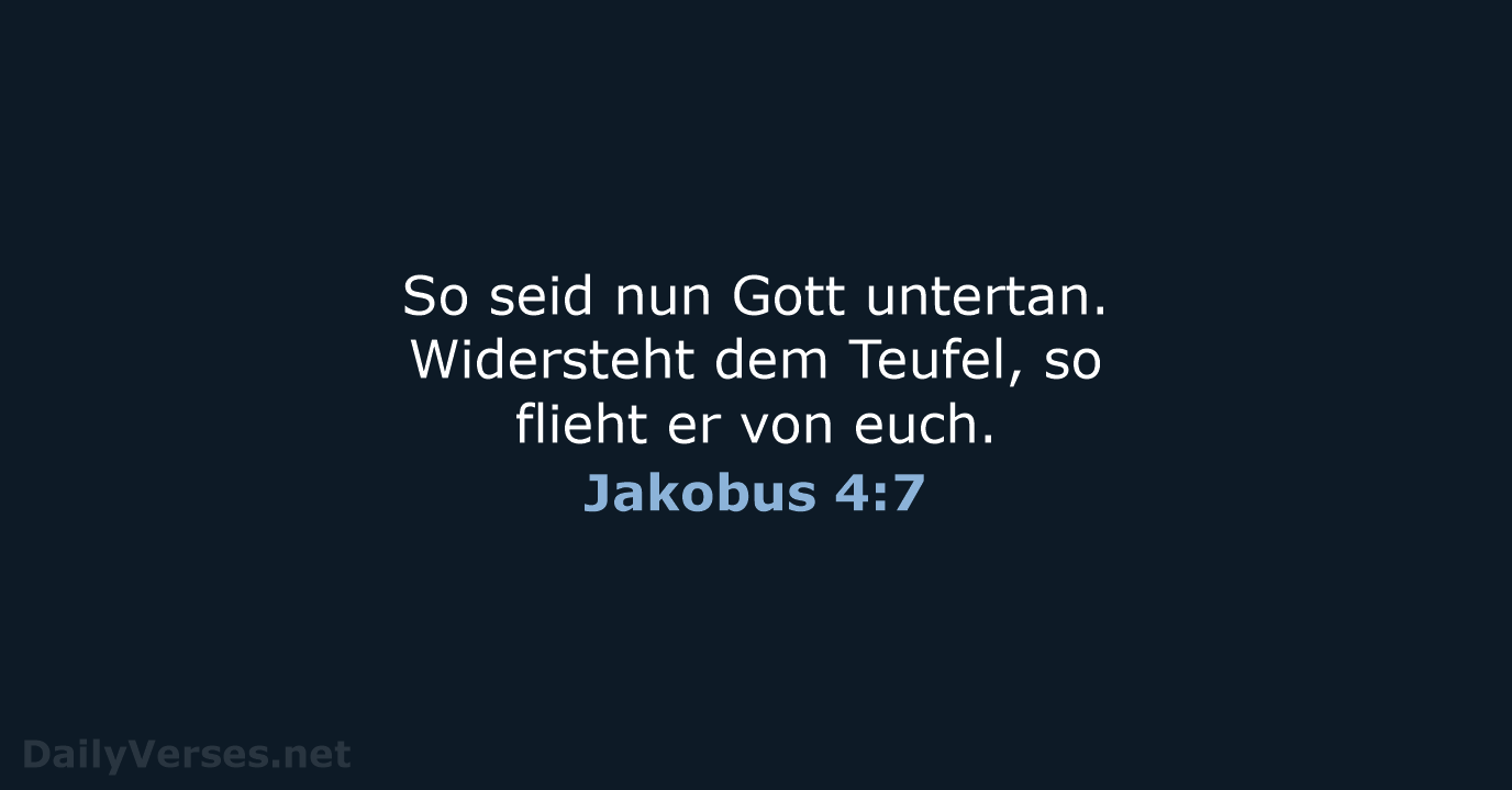 Jakobus 4:7 - LUT