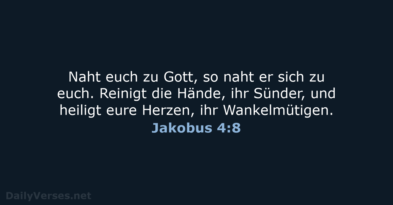 Jakobus 4:8 - LUT