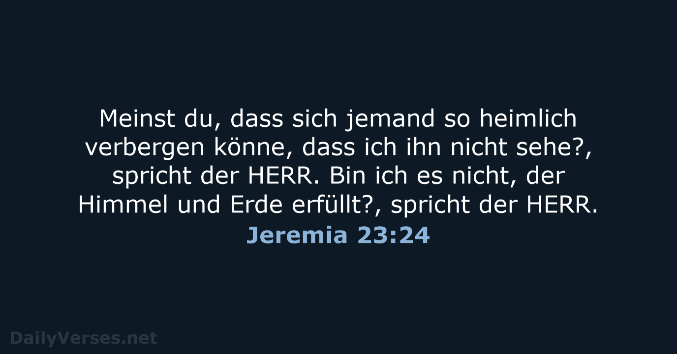 Jeremia 23:24 - LUT