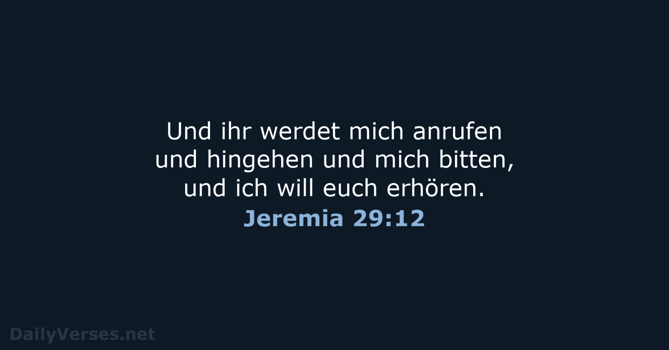 Jeremia 29:12 - LUT