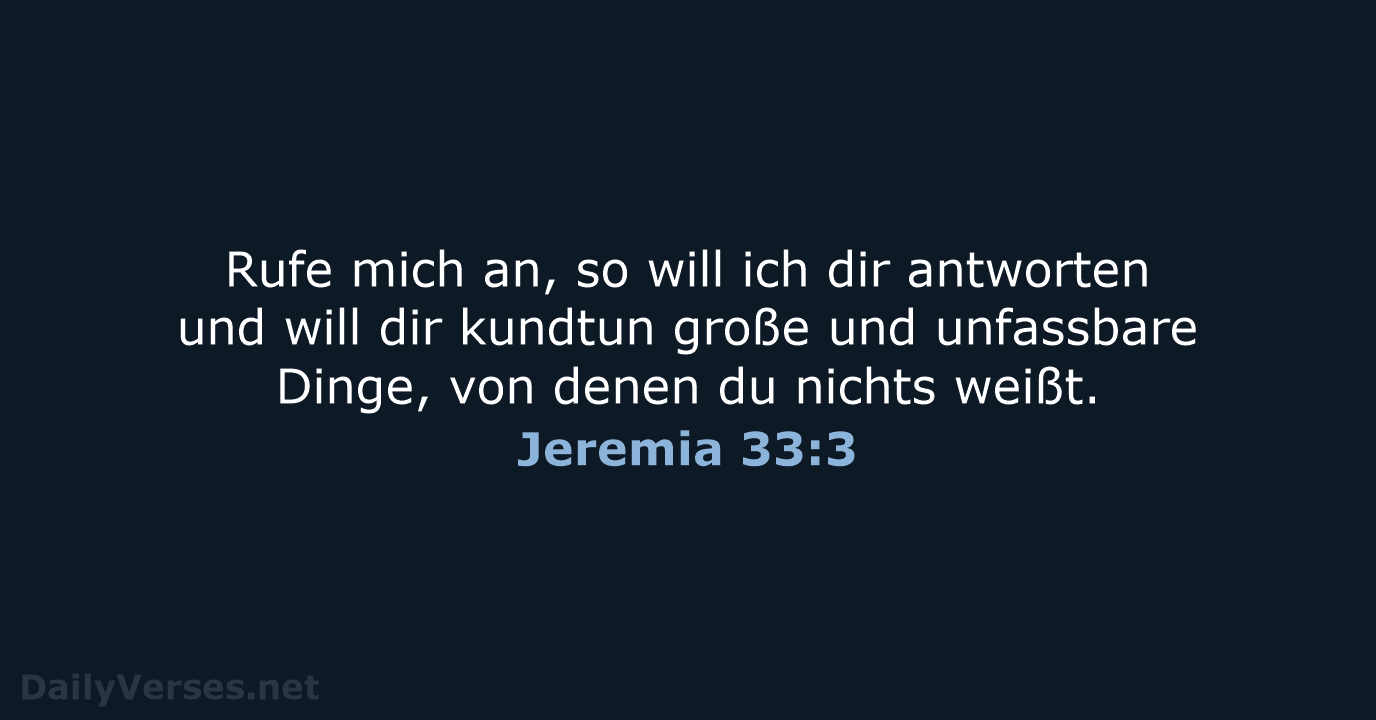 Jeremia 33:3 - LUT