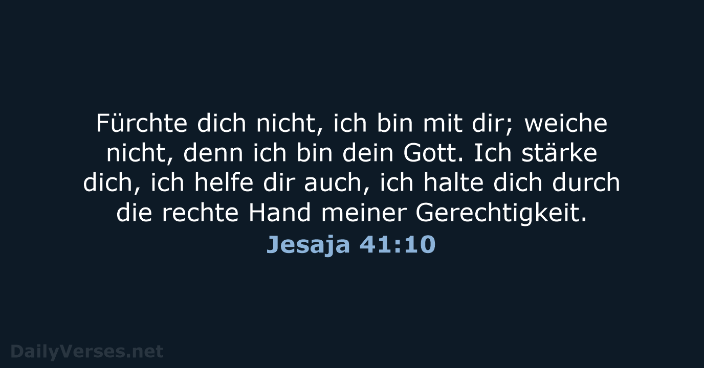 Jesaja 41:10 - LUT