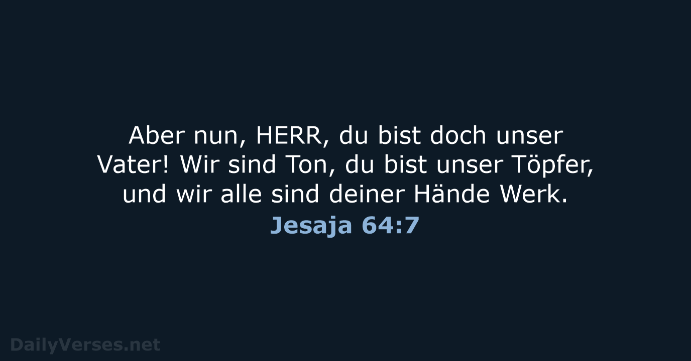 Jesaja 64:7 - LUT