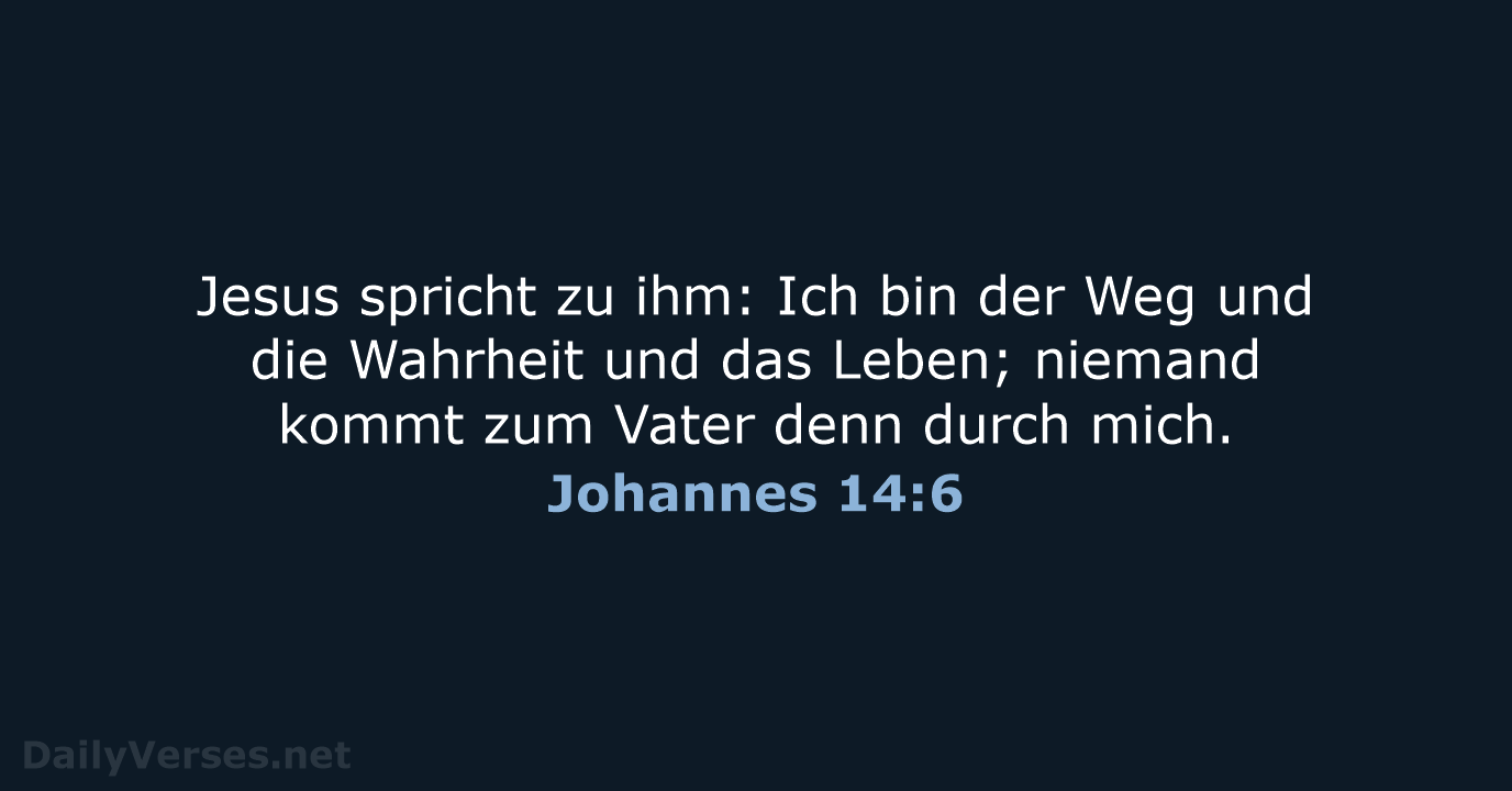 Johannes 14:6 - LUT