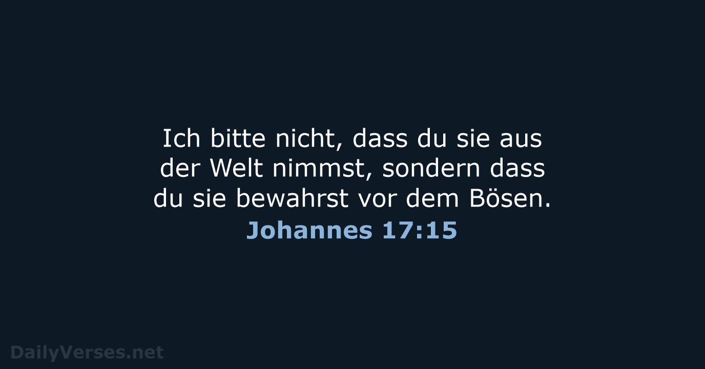 Johannes 17:15 - LUT