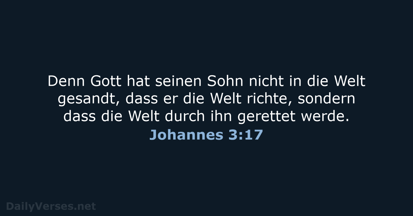 Johannes 3:17 - LUT