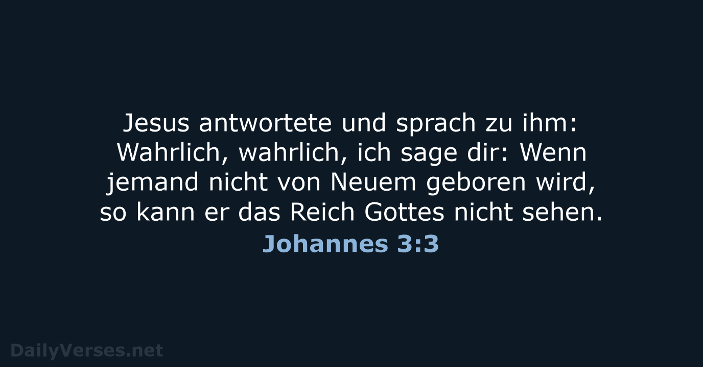 Johannes 3:3 - LUT