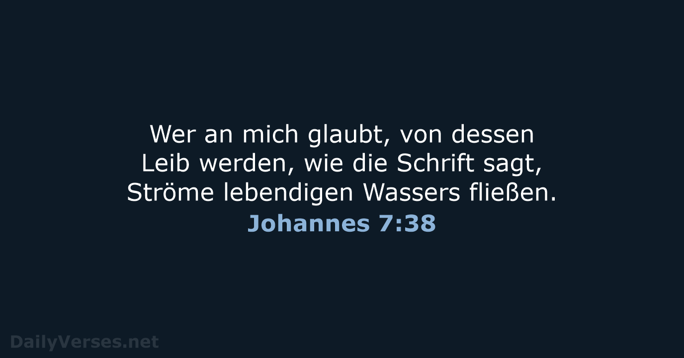 Johannes 7:38 - LUT