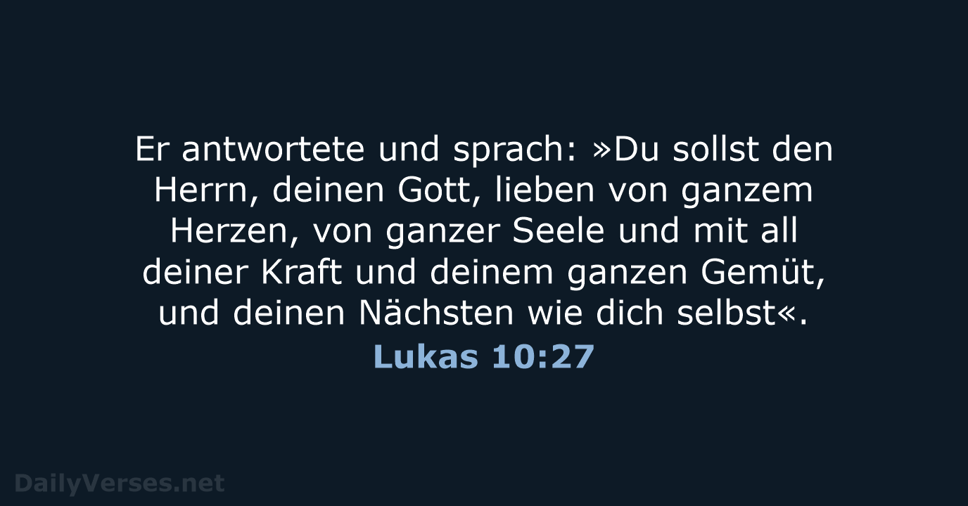Lukas 10:27 - LUT