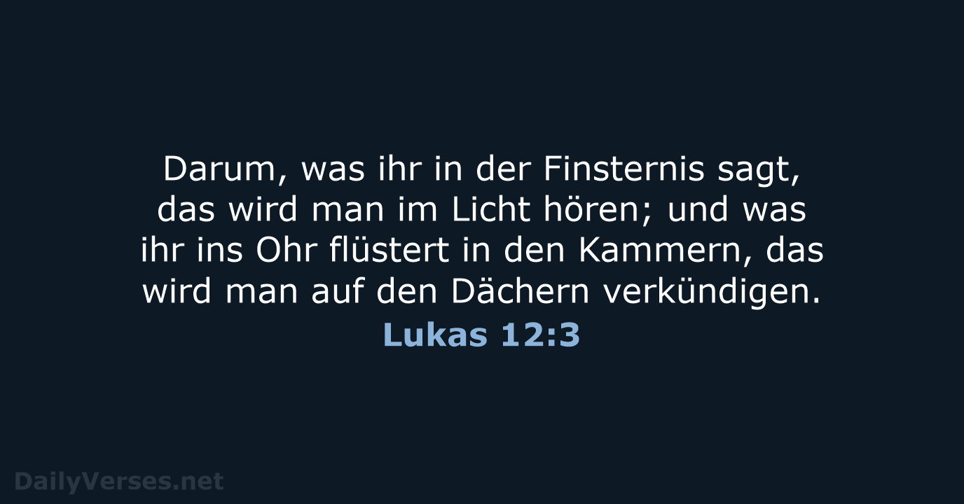 Lukas 12:3 - LUT