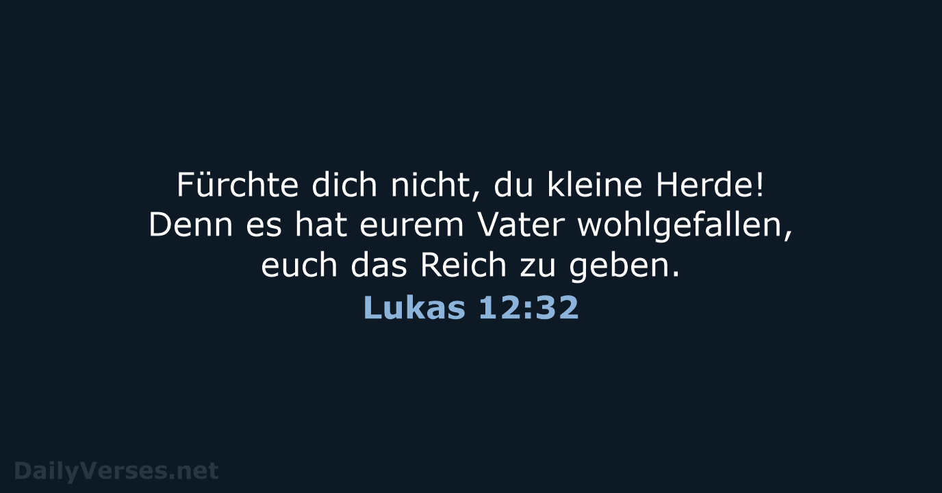 Lukas 12:32 - LUT